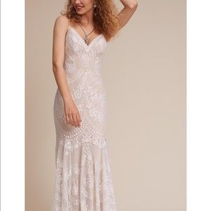 Bhldn new Cascading Lace Gown
